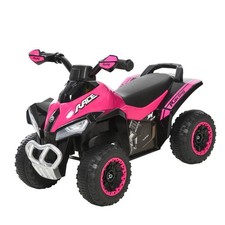 Aosom Pink Kids Ride-On Push Car with Music  Lights, Sliding Foot-to-Floor
