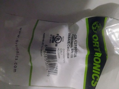  Ortronic Clarity Cat3 RJ45 Jack Blue voice/data OR-63730026 Data Voice Network