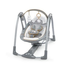 Ingenuity Swing 'n Go Deluxe 5-Speed Baby Swing with Cushioned Harness - Fold...