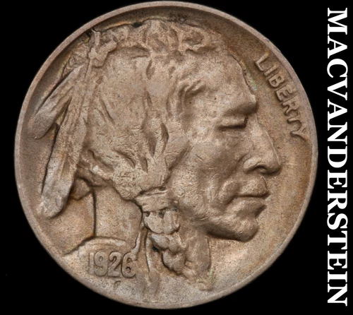1926-D Buffalo Nickel- Extra Fine Semi Key Better Date No Reserve #i7798