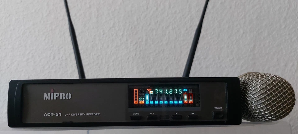 Mipro Kondensator-Hand-Funkmikro-Set, ACT-51 / ACT-30H, (740-764 MHz) Diversity - Bild 4 von 4