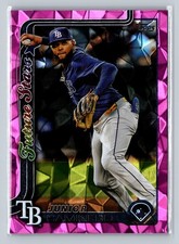 Junior Caminero [Pink Diamante Foil] #477 2025 Topps Series 2