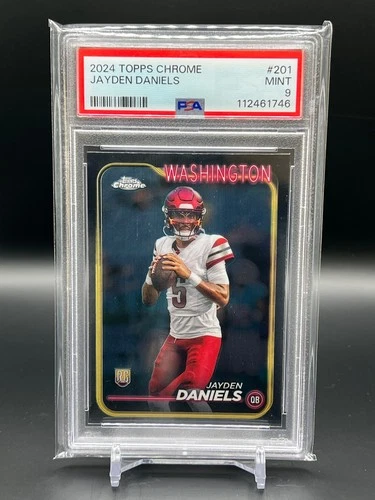 2024 Topps Chrome - Jayden Daniels #201 PSA 9 Washington Commanders RC