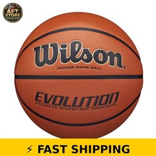Wilson Evolution Indoor Game Basketball - Black, Size 7