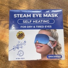 Steam Eye Mask for Dry Eyes Self Heating Warm Compress for Eyes 20 pack NEW
