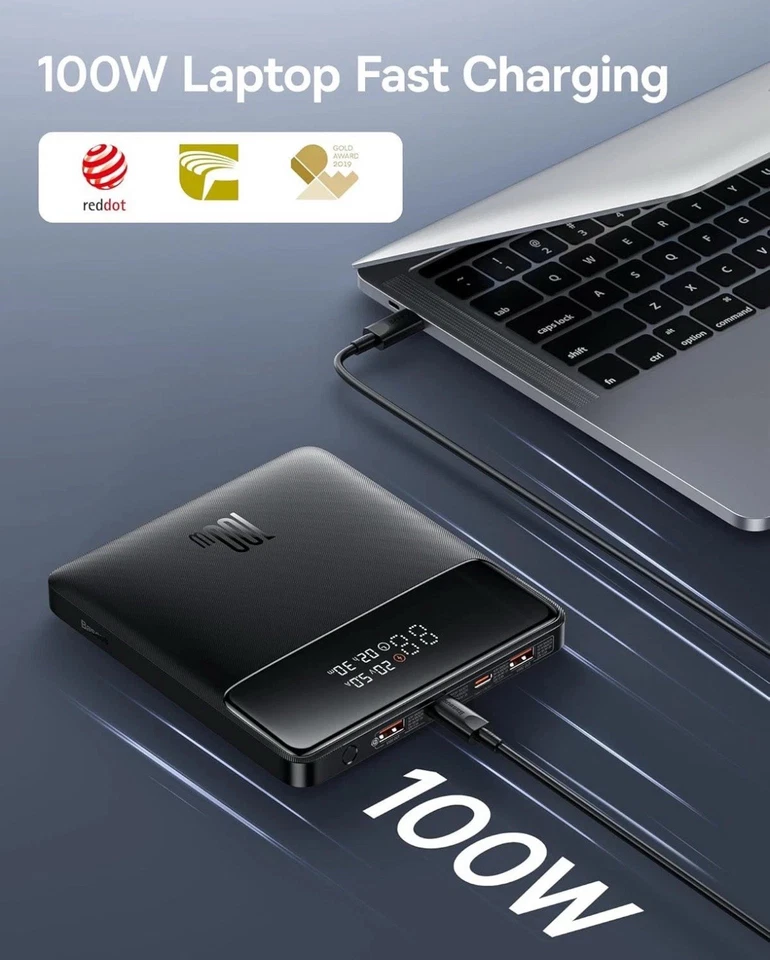 New Sealed Baseus Blade HD 100W Power Bank 20000mAh Laptop Portable Charger - Image 2 of 4