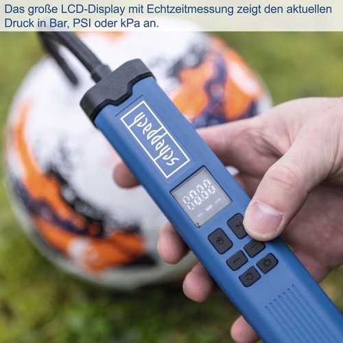 Scheppach Akku Luftpumpe Elektrische Fahrradpumpe mit Display 10,3bar Kompressor - Bild 2 von 13