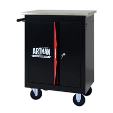 Double-Door Tool Box Cart Tool Storage Cabinet Rolling Tool Chest with Wheels