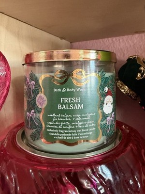 NEW! FRESH BALSAM three wick candle from Bath and Body Works