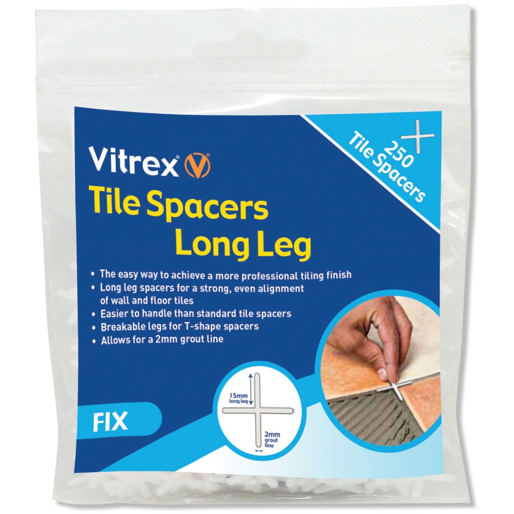 Vitrex Long Leg Spacer 4mm (Pack 250)