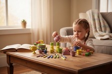 Vintage Vibrant Play Tea Set for Kids