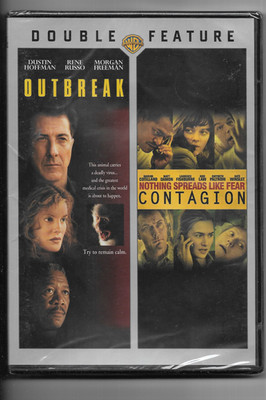 OUTBREAK/ CONTAGION Dustin Hoffman, Kate Winslet, Gwyneth Paltrow (DVD) NEW  boa