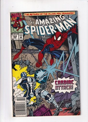 The Amazing Spider-Man #359 Marvel Comcis 1992 Carnage Cameo Newsstand VG