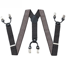 Men's Adult Braces Trousers Suspender Suit Shirt Non-slip Heavy Duty Work/Casual