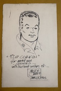 Milton Caniff Sketch of Flip Corkin  