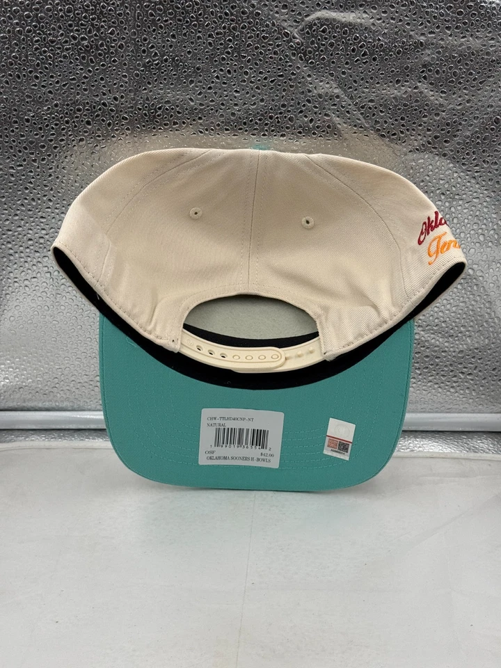 Oklahoma Sooners NCAA '47 Naranja Cuenco Natural TT Enganche Ajustable Snapback Sombrero Foto 3 de 4