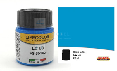 LIFECOLOR LC08 - Apaco Blue. Acrylic Color 22ml