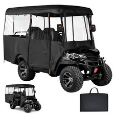 Uimoso Golf Cart Cover with Clear Panels for 2 2/4 Passenger Vehicles