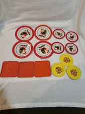 Vintage Tin Child's Play Dishes Plates