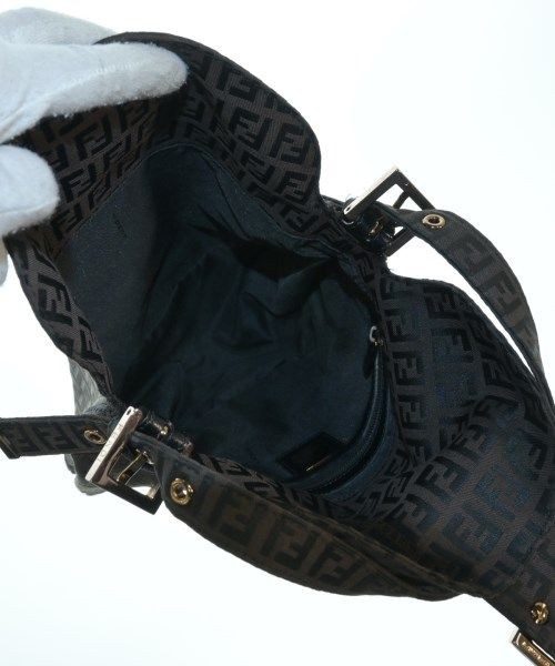 FENDI Zucchini Pattern Handbag 8BR004 Brown Black Women From Japan thumbnail 21
