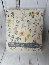 Vintage Wildflowers of North America Floral Flower 1000 Piece Puzzle in Box