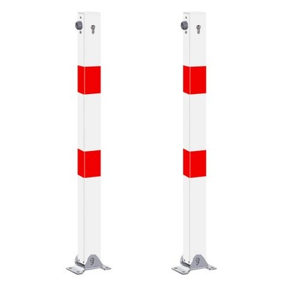 BIGPACK 2 x Klapp-Pfosten, r/w, zum Aufdübeln, verschiedenschließend, 7 x 7 cm