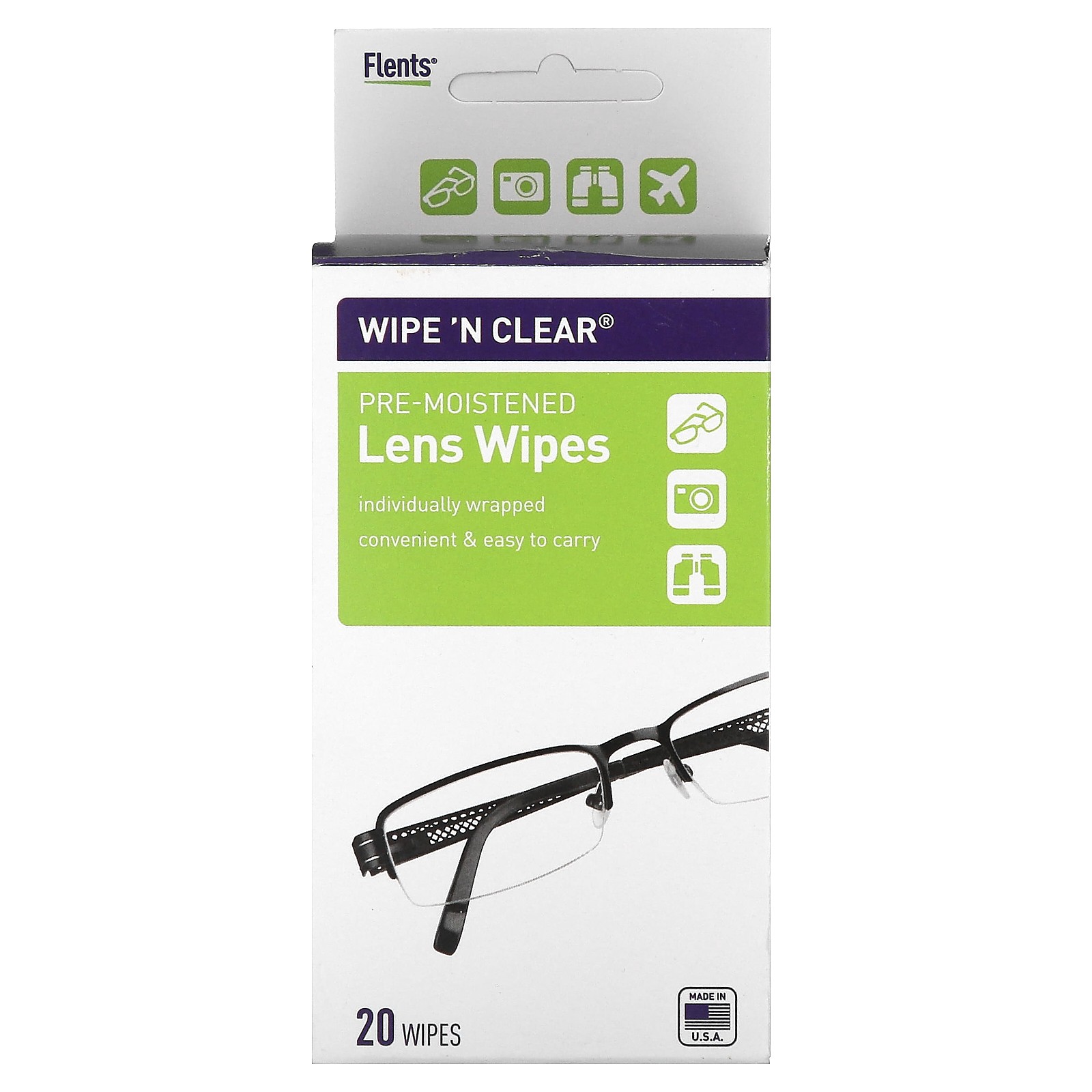 Протрите N Прозрачных предварительно увлажненных салфеток для линз 20 салфеток 2090₽