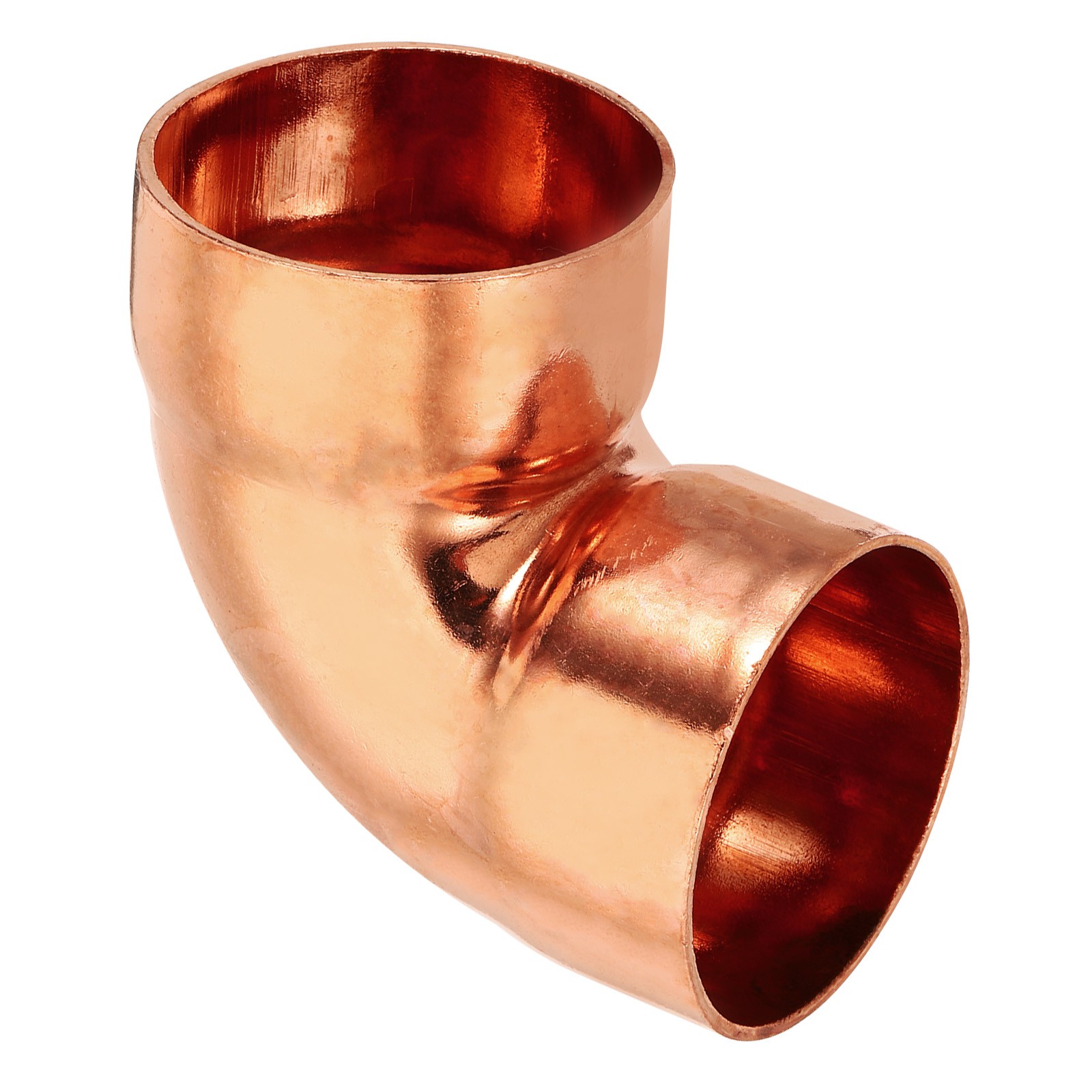 2 1/8" ID 1.5mm Thick Elbow Copper Fitting 1pcs Solder Pure Copper Connector