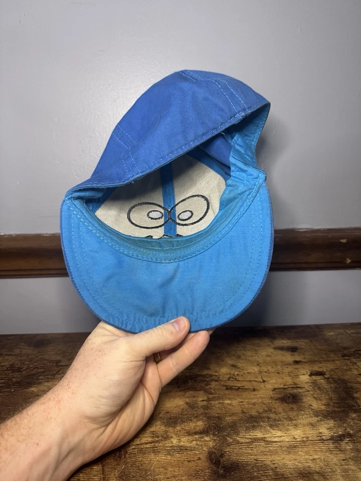 Cookie Monster Baseball Hat Blue Sesame Street L/XL Size Not Adjustable - Image 2 of 4