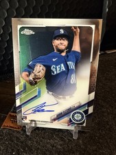 2021 Topps Chrome Aaron Fletcher Auto Rookie Autographs AU #RA-AF Card. rookie card picture
