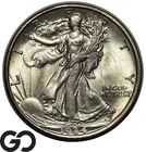1934-D Walking Liberty Half Dollar, Nice Mint Luster, Choice BU++