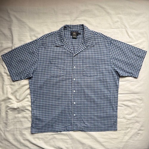 RRL, 90's Vintage RRL Ralph Lauren Check Short Sleeve Open-collar Shirt Size L Used