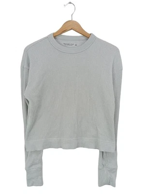 ABERCROMBIE & FITCH Pull en maille fine Dames Pull T EU 36 gris clair - Photo 1/4