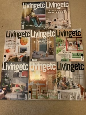 Living Etc Magazine Bundle 8 Issues Year 2024 More Issues Available
