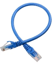 Set of 5 | 1' FT CAT6 PATCH CORD ETHERNET NETWORK CABLE BLUE Tuff Jacks Quality!