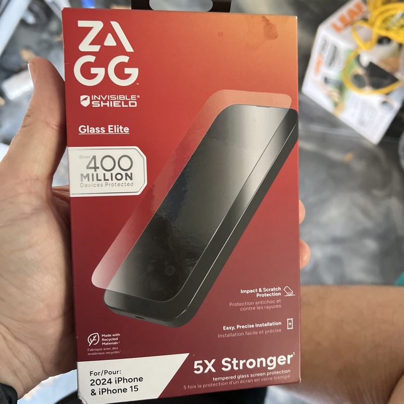 Zagg Invisible Shield Glass Elite Screen Protector For iPhone 16/15