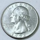 1952 D Washington Quarter - 90% Silver - Circulated Coin #5136