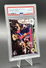 Graded 2024 Topps Now UCL Lamine Yamal #148 Rookie Soccer Card PSA 10 Gem Mint. rookie card picture