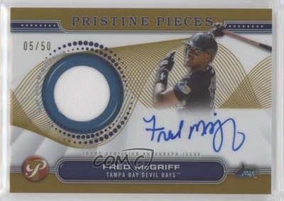 2024 Topps Pristine Pieces Relics Gold Refractor /50 Fred McGriff Auto HOF n5h