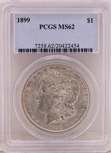 1899-P Morgan Silver Dollar $1 PCGS MS62