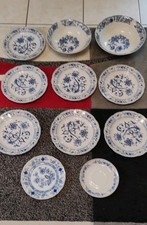 11 Teile Geschirr Zwiebelmuster Teller, Schüssel, Kahla, Ilmenau, top Zustand