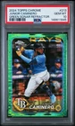 2024 TOPPS CHROME GREEN SONAR REFRACTOR #213 JUNIOR CAMINERO ROOKIE 88/99 PSA 10