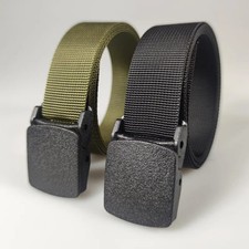 Canvas Belt Boys Automatic Buckle School Sports Pants 25mm Wide 110cm Belts