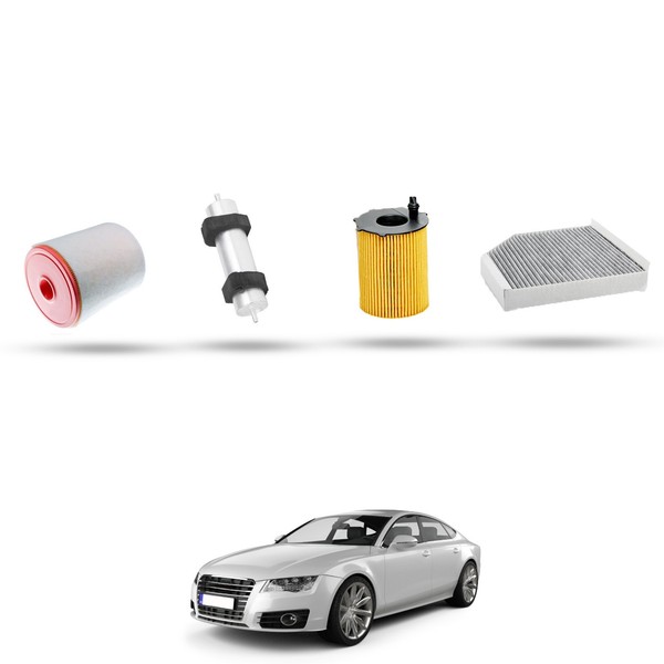 Hoffcar Wartungsset Kompatibel Mit Audi A7 (4GA, 4GF) 3.0 TDI 230KW Ab 2011-image