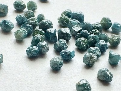 4-5mm Blue Loose Diamond Blue Conflict Free Raw Diamond For Jewelry (2pc To 20P