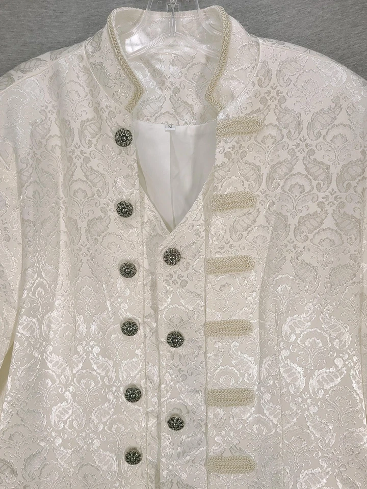 Abrigo Victoriano Steampunk Para Hombre Mediano Brocado Renacimiento Disfraz Chaqueta Foto 2 de 4
