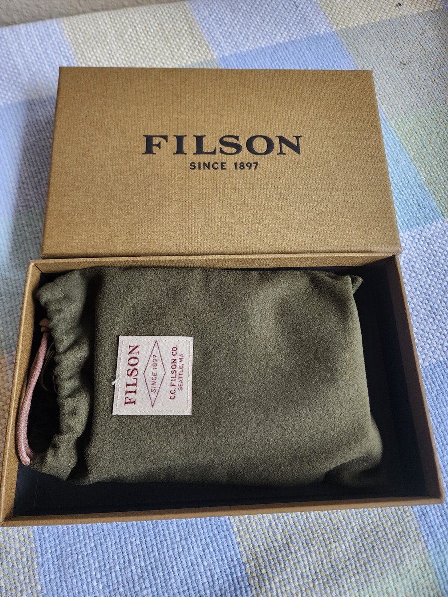 Filson Small Leather Workshop Chain Wallet RARE NEW in the box NOS