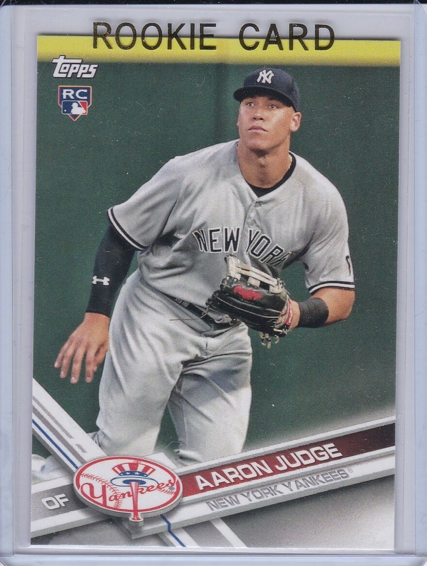 rare 2017 baseball cards Aaron Judge Rookie Card Bowman's Best #1 PSA 9 Age Group Mike Trout Rare SI for