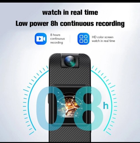 Action Spion Mini Infrarot Kamera HD 1080 180° Nachtsicht Sport Business Bodycam - Bild 8 von 13