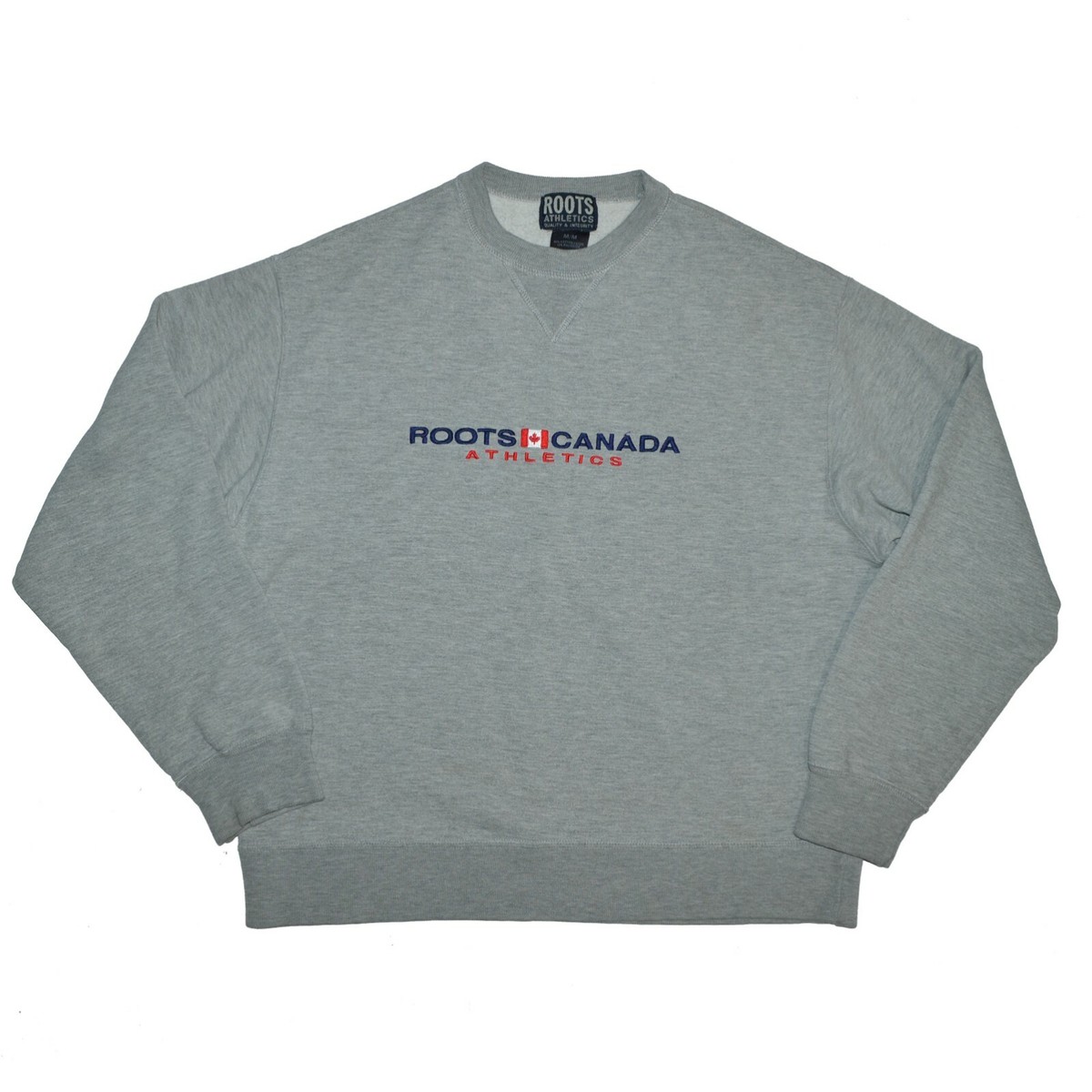 ROOTS CANADA Athletics Sweatshirt Mens size Medium Gray Made in - Main Image